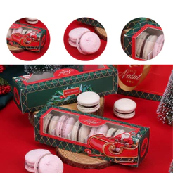 10 CAIXA COM BERÇO PARA MACARONS NATAL VINTAGE 5379 ( JANGO NATAL 2025 )