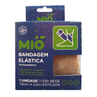 Bandagem Elástica Mió Autoaderente Cor Bege 7,6cm X 4,5cm 1 Unidade em Oferta na Shopee