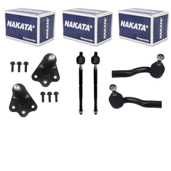 Kit 2 Barra + 2 Pivo + 2 Terminal FIAT ARGO 2017 ate 2025 Nakata