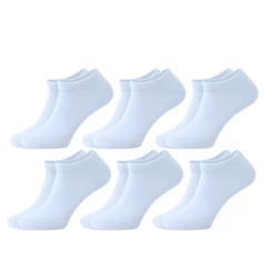 Kit 6 Pares Meias Sapatilha Cano Curto Derby Adulto Original