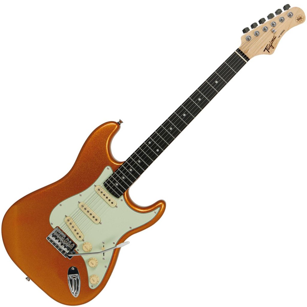 GUITARRA TAGIMA STRATOCASTER TG-500 3S ESCALA ESCURA ESCUDO AWH GOLD YELLOW - MGY