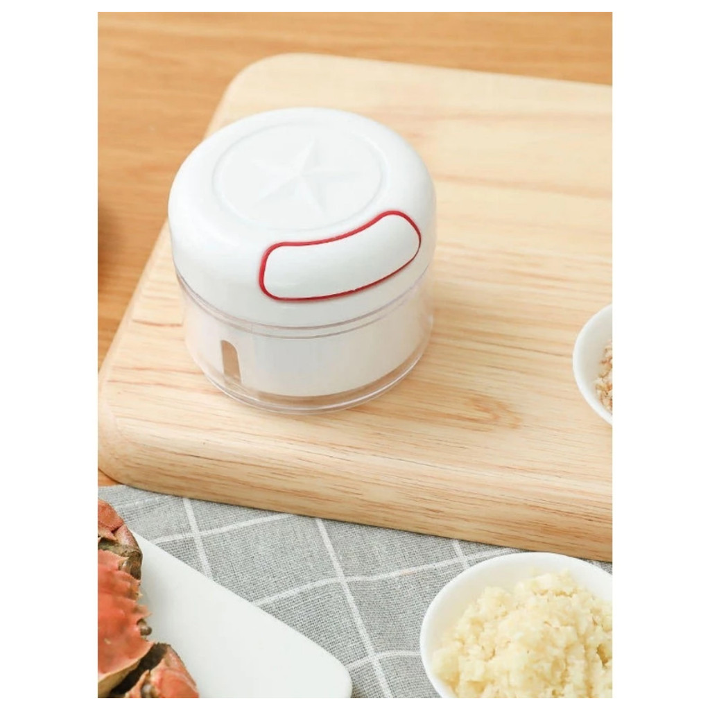 Mini Processador Manual De Alimentos Com Lamina Inox Para Processamento Rápido De Vários Tempero promoção em Oferta na Shopee