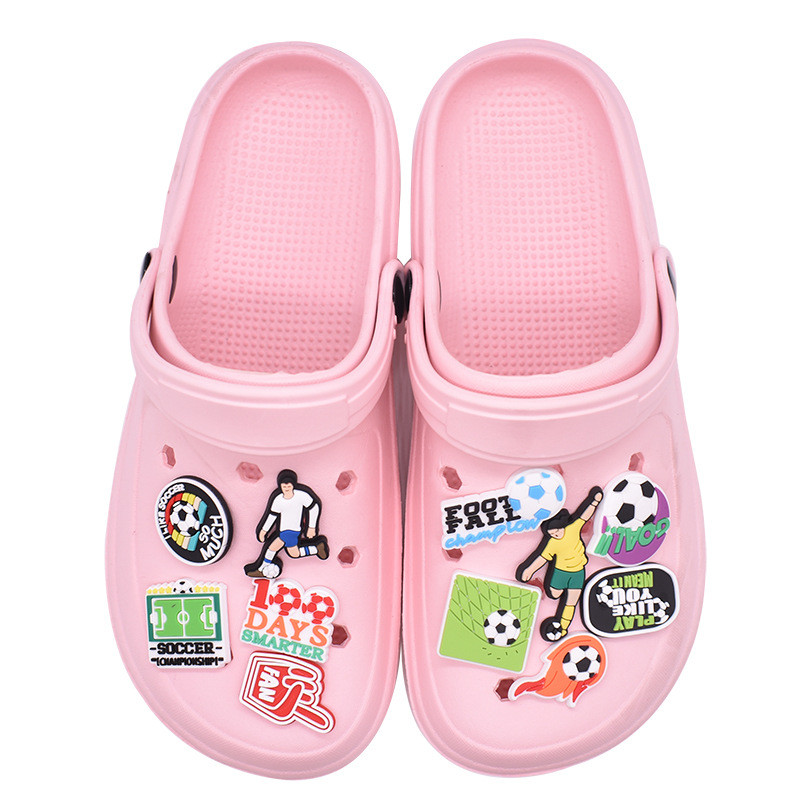  PVC Sapato Encantos Acessórios De Futebol Decoração Cartão Fivelas Para Tamanco Sandálias Pino Presentes De Anivers
