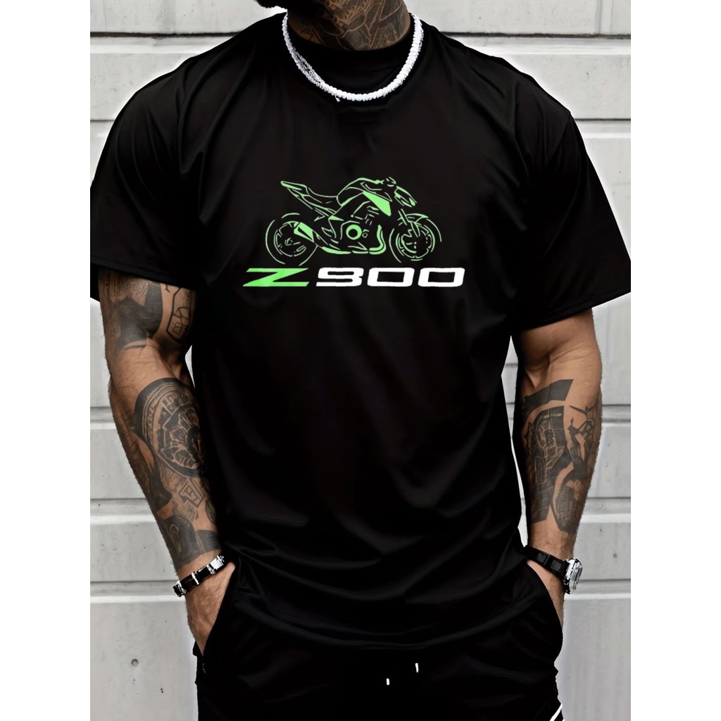 Esquema Verde de Motocicleta com Texto Z900 em Branco e Verde em Fundo Preto motf preminum vestuário feminino moletom br