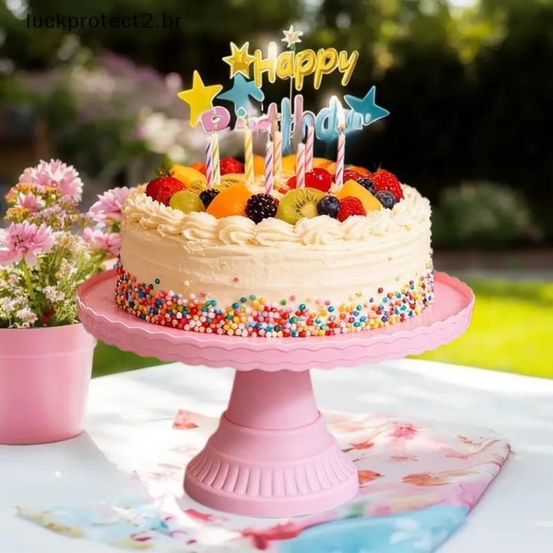 Lhg Suporte De Bolo De Plástico Display Ra Decoração De Casamento Bandeja Aniversário Sobremesa Ferramentas De Mesa Para