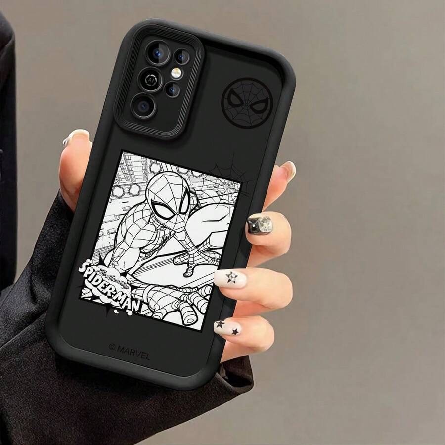 Homem-Aranha Capinha Capa Para Samsung A05S A15 A07 A13 A55 A35 S24 ULTRA  A23 A54 A17 A26 S23 FE Silicone Anti Queda