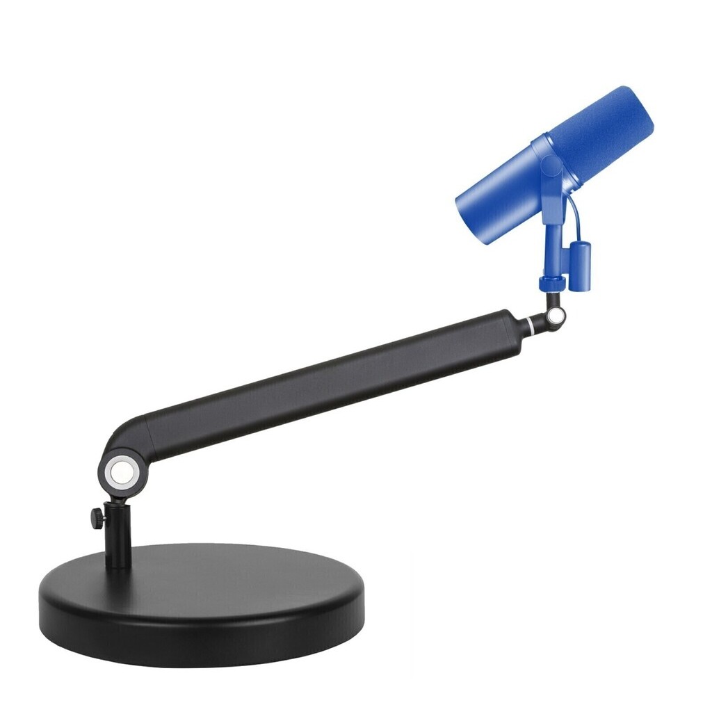 Pedestal Low Profile P/Microfone Podcast Streaming SM7B MV7 AT2020 C1