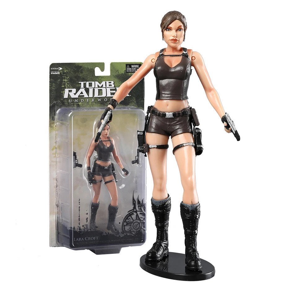Figura de Ação NECA Tomb Raider Underworld Lara Croft em PVC 7" 18CM Nova na Caixa
