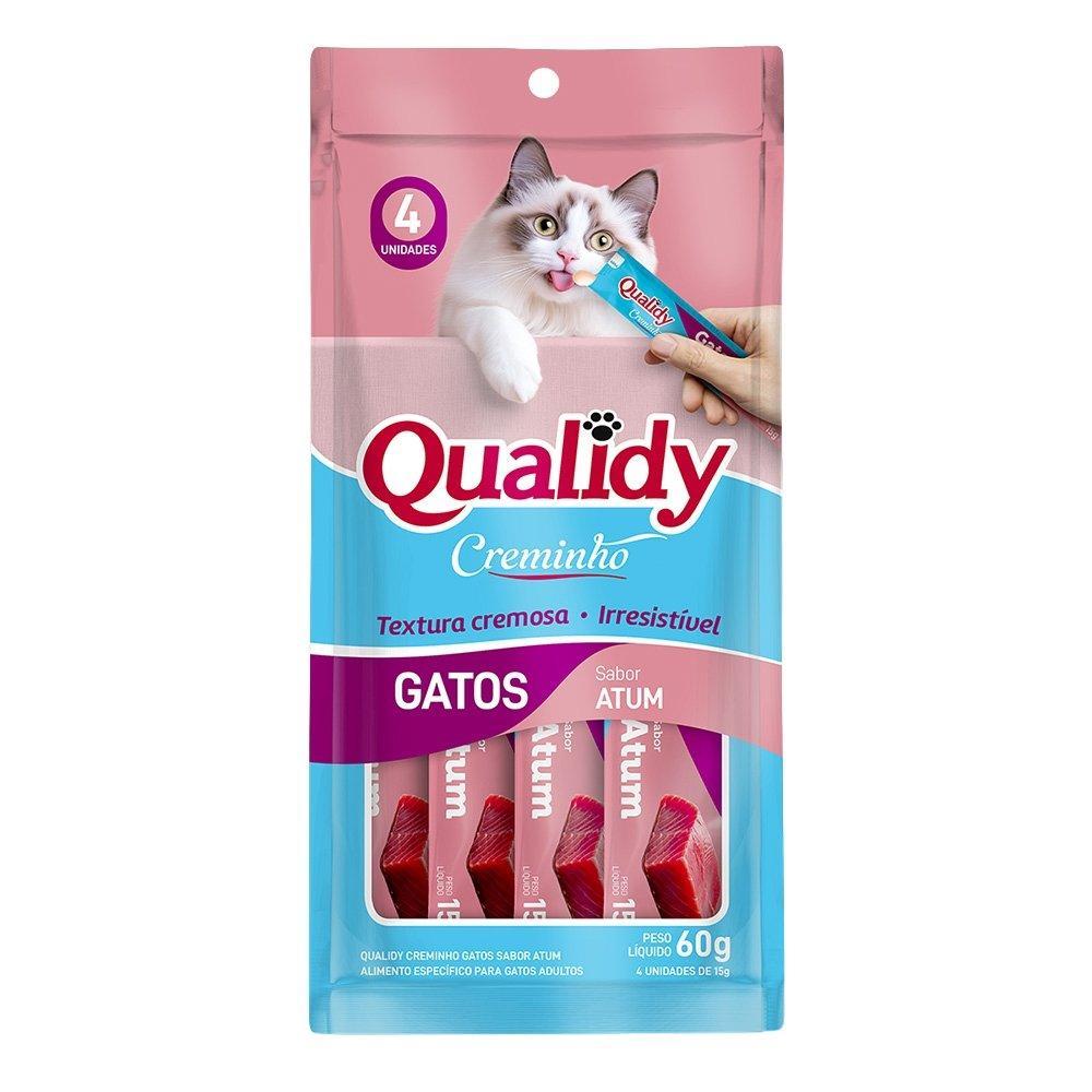 Ração Qualidy para Gatos em Creminho Atum 60g - Embalagem com 12 Unidades