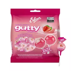 Pirulito Erlan Gutty Morango Recheado 120g