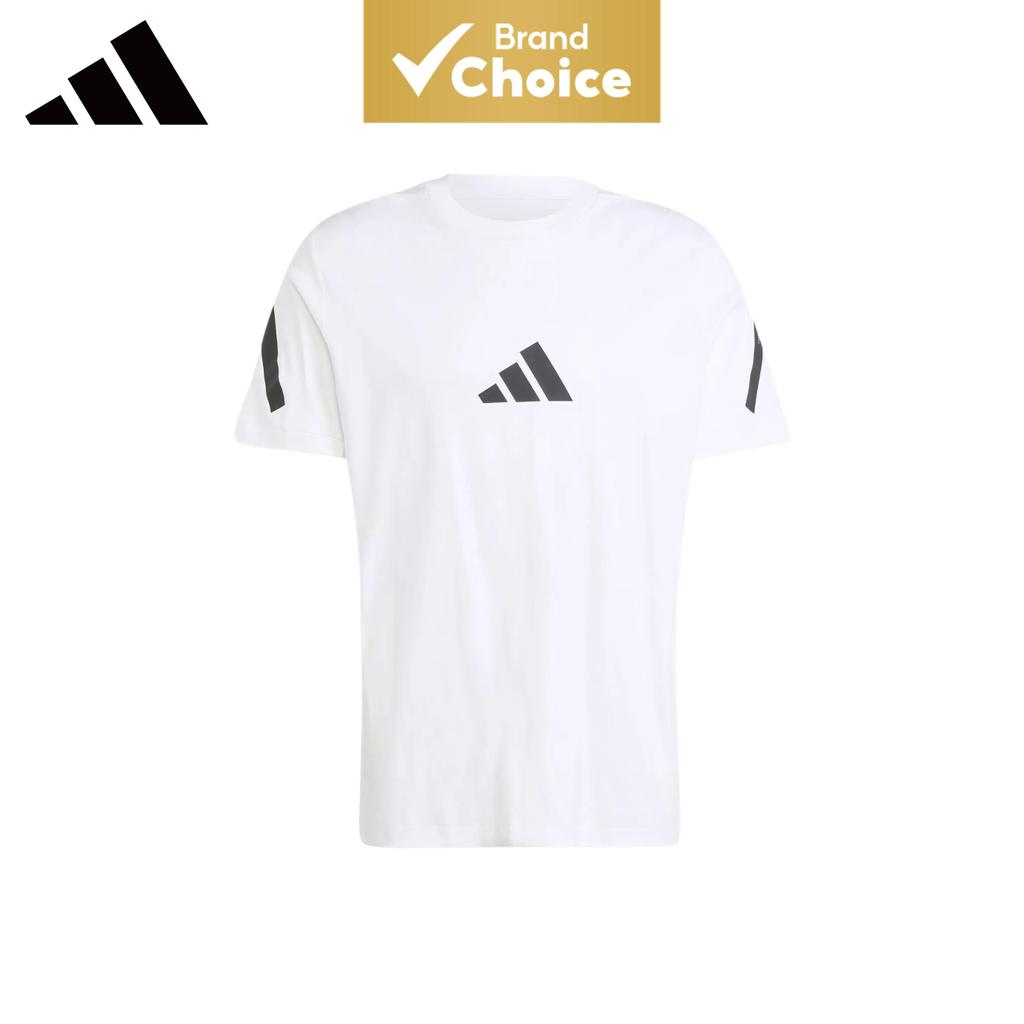 Série de cura da Adidas, camiseta casual esportiva refrescante com listras, de manga curta, masculina