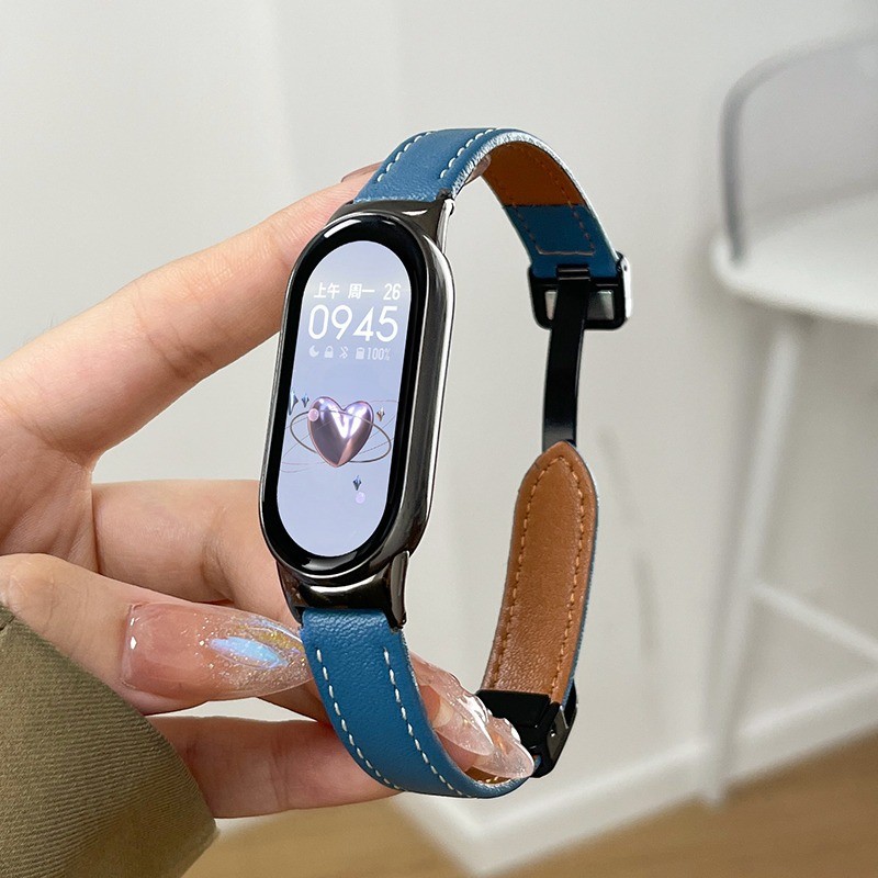 Holdmi adequado para Xiaomi Mi Band 8/7/6/5/4 cinta miband8nfc dobrável fivela m