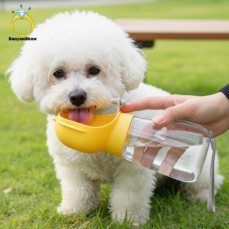 [BANY] Garrafa De Água Ecológica Para Cães Com Dispensador À Prova De Vazamentos E Copo Caminhadas Boa