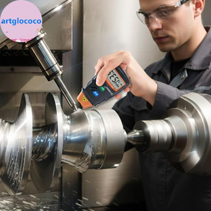 Artglococo Digital Laser Tacômetro Hora Medidor Ferramenta De Diagnóstico Sem Contato Motor Torno De Velocidade Revoluçã