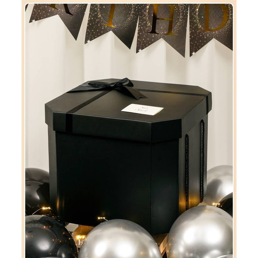 Caixa de presente de grandes dimensões caixa vazia de aniversário presente de natal Super lanche caixa de presente senti
