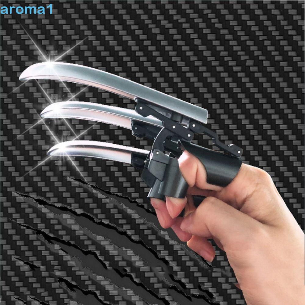 AROMA1 3 Peças De Garras Mecânicas Retráteis , Conjunto 3D Escalável , De Lobo Brilhantes , Fita Ajustável