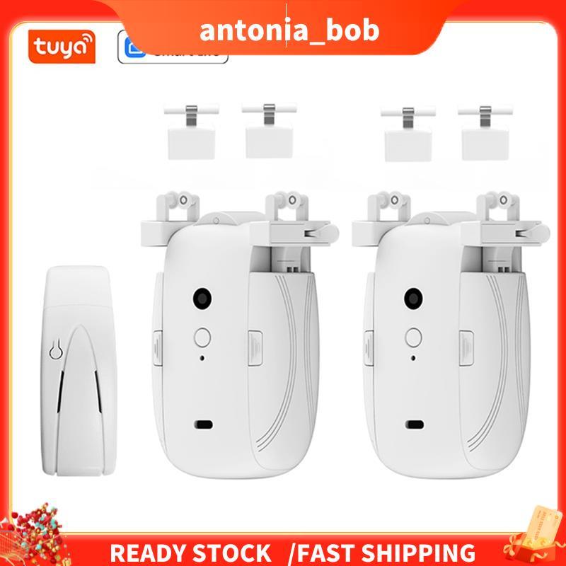 Dual TUYA Smart WiFi Cortinas Robô T/U-Rail Tracks Abridor De Cortina Automático Controle Remoto Motor Vida Inteligente