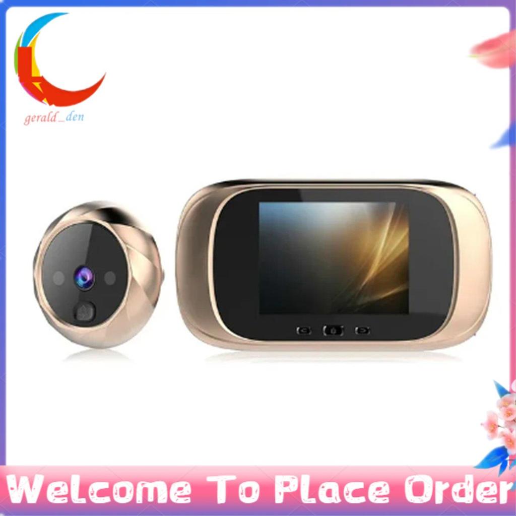 Digital LCD 2.8 Polegada Vídeo Campainha Olho Mágico Visor Porta Câmera De Monitoramento 90 Graus Detecção Movimento Fác