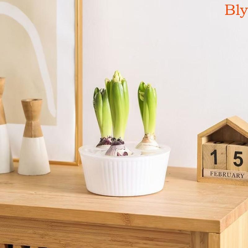 Bly Vaso De Flores Para Cultura De Água , 3 Seções , Economizador De Espaço , Plantador Hidropônico De Plástico Cultivo