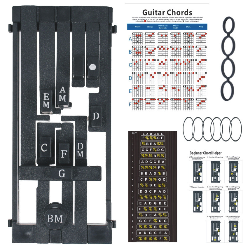 Dispositivo de Acordes para Guitarra, Ferramenta Mágica de Acordes para Guitarra, Assistente de Acordes para Iniciantes,