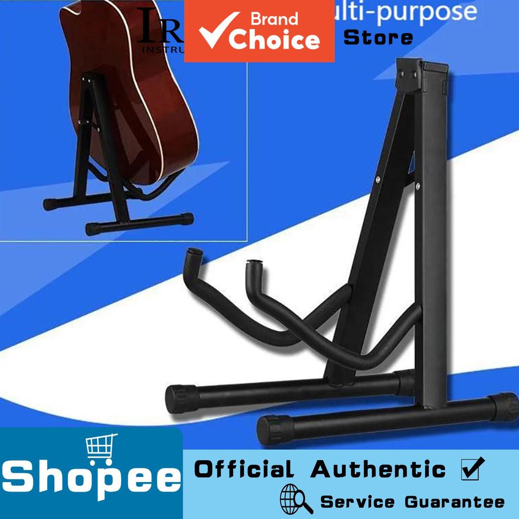 IRIN Suporte Portátil de Violão Tripé Dobrável Robusto e Estável para Violão, Baixo e Outros Instrumentos de Cordas