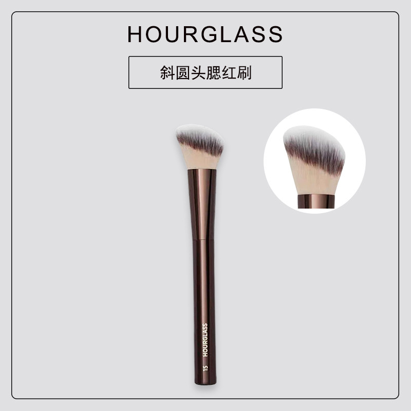 H HG Ampulheta HG Blush Brush Pincel de contorno Pincel de cor de ponto chanfrado Pincel de maquiagem No. 15 Ampulheta