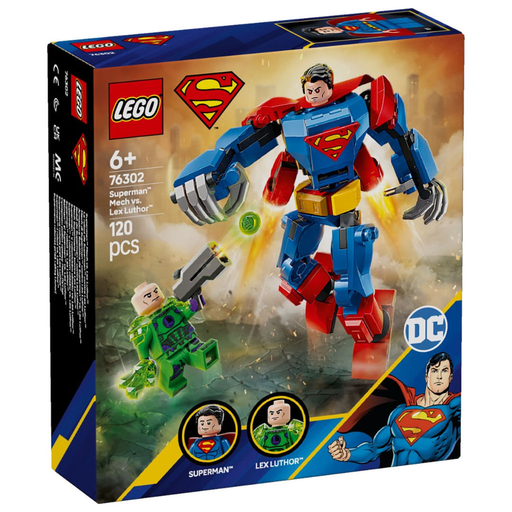 LEGO Dc - Robô do Superman vs Lex Luthor - 120 Peças - 76302