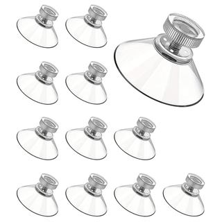 Pacote com 12 Ventosas de 32mm de Alta Resistência, Ventosas para Vidro com Porca Rosqueada, Ventosas para Janelas de Vi