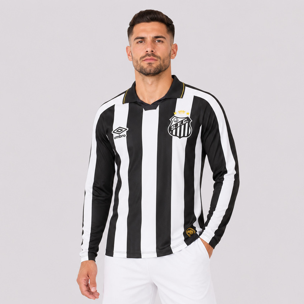 Camisa Umbro Santos II 2026 Manga Longa