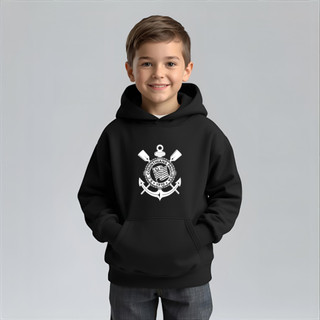 Moletom Infantil Unissex Corinthians Casaco Blusa De Frio Do Timão 100% Algodão Premium Confortável