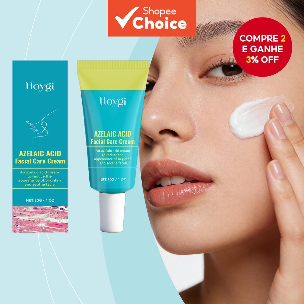 Creme Facial Ácido Azelaico 30g com Niacinamida & Centella para Cuidados com Manchas e Clareamento Atualizado