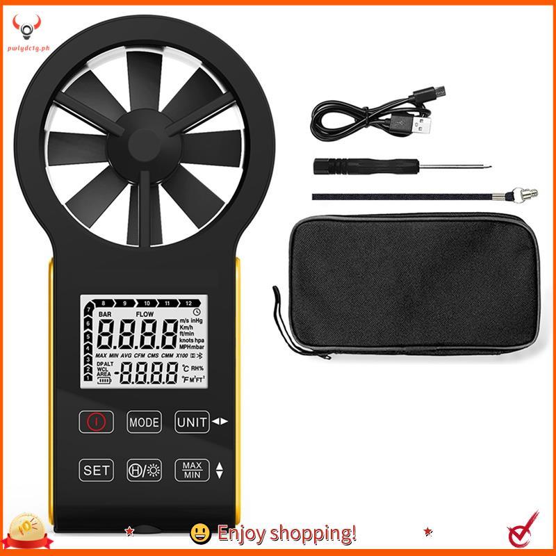 [edwiin77] Anemômetro Recarregável Touch Wind Speed Meter Portátil Digital Inteligente CFM Medidor De Velocidade Do Vent