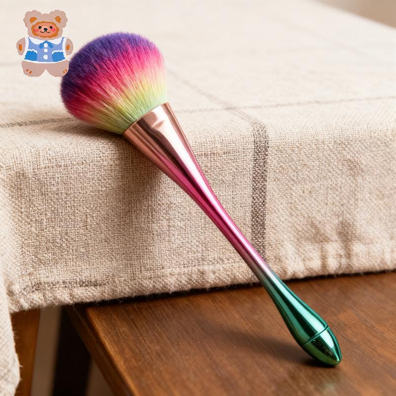Conjunto De Pincéis De Maquiagem , Cerdas Macias , Incluindo Pincel Para Pó Facial , Blush Fixador Base Iluminador E De 
