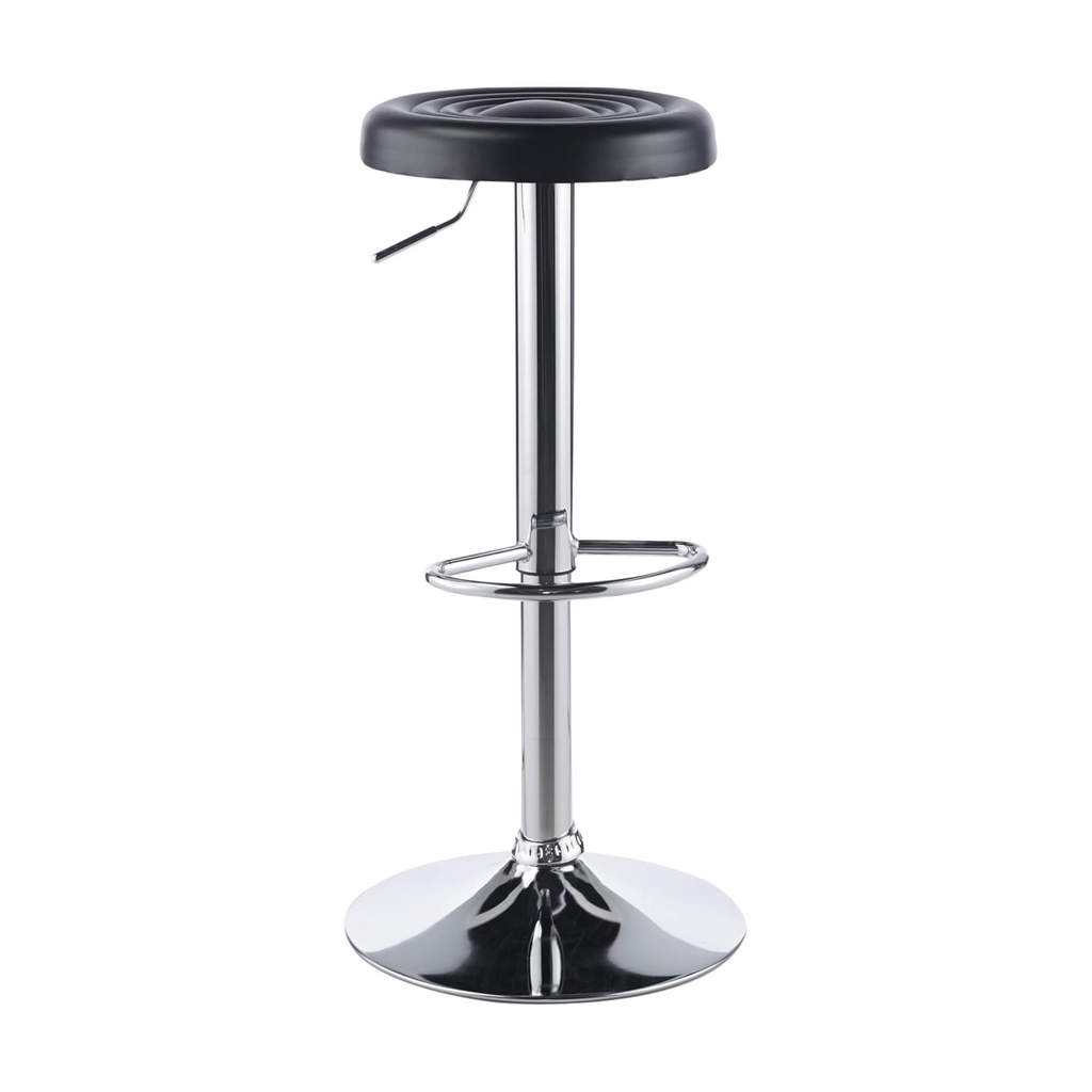 Banqueta Bistro Mocho Zenith Giratória cor Preta Conthey Evolux - N253039546