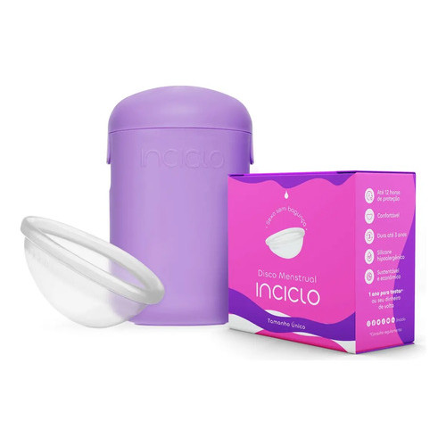 Kit Disco Menstrual + Cápsula Esterilizadora Inciclo Feminino Saúde
