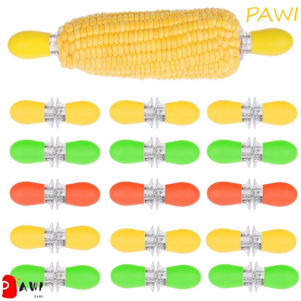 Suporte De Milho PAWI Para Acampamento , Piquenique , Cozinha , Aparelho Na Espiga , Garfos De Frutas De Aço Inoxidável