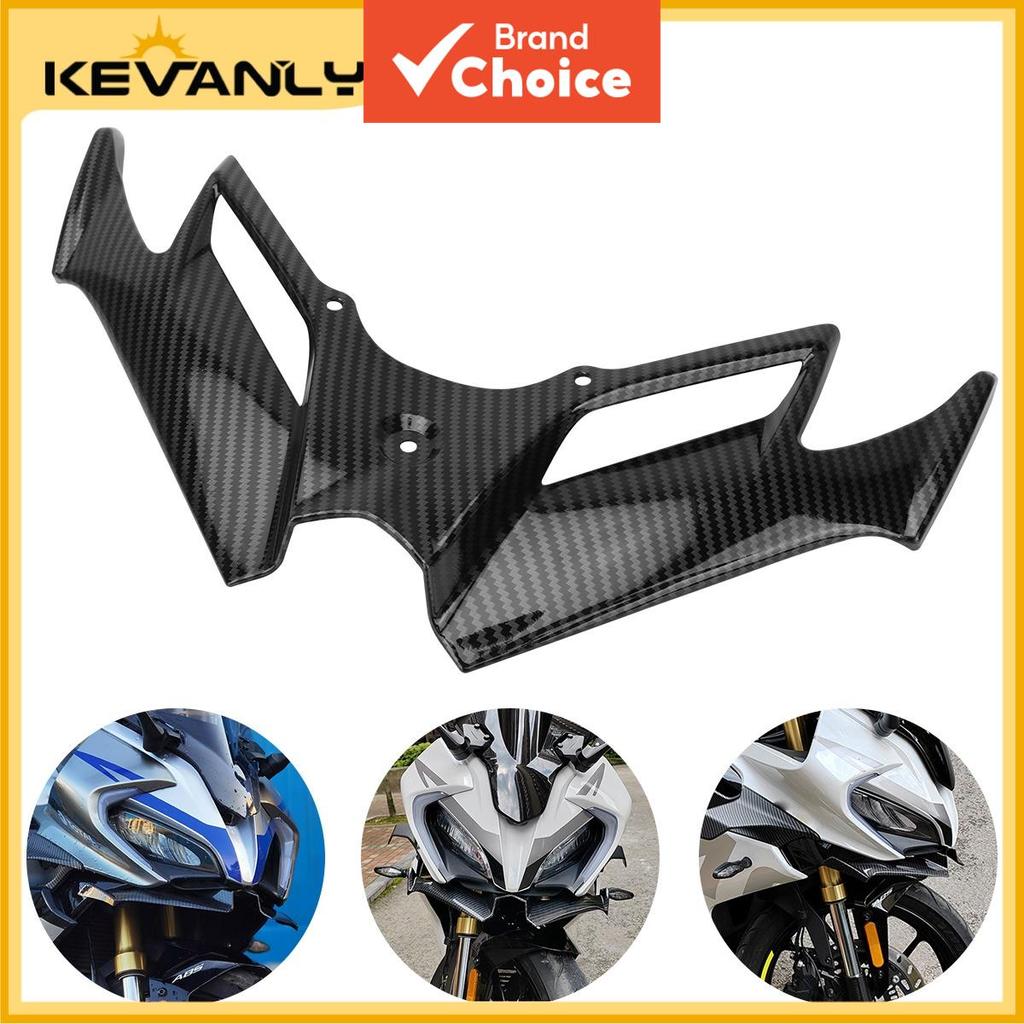 KEVANLY Winglets De Carenagem Frontal Material ABS Asa De Spoilers De Carbono Para Estilo De Bicicleta Esportiva