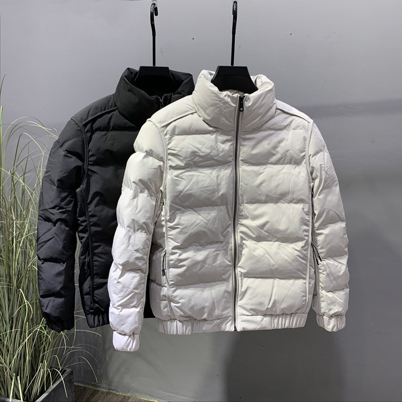 Roupas de algodão masculinas novo estilo jovem gola alta roupas de algodão térmico de inverno espessadas roupas d