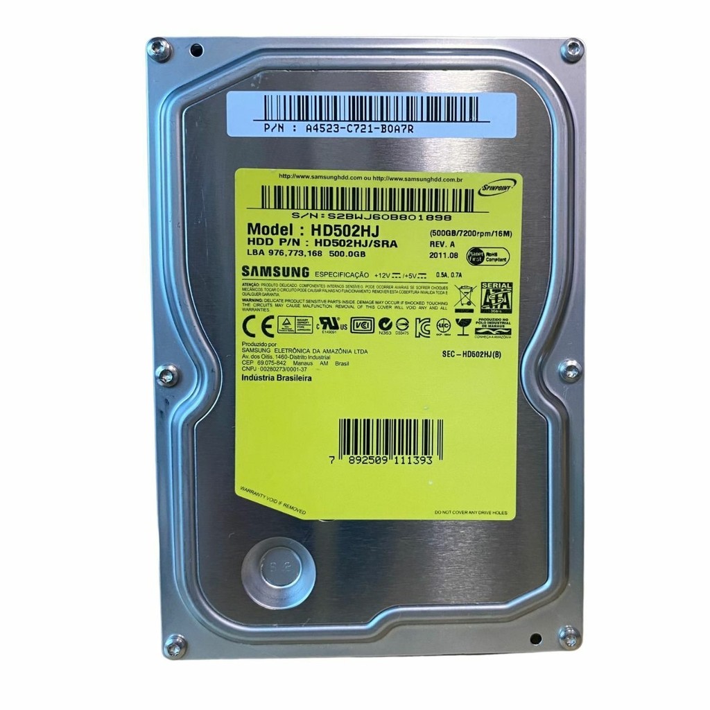 Disco Rígido Samsung 500GB 7200Rpm Desk HD502HJ