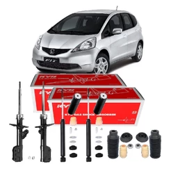 KIT 4 AMORTECEDORES KAYABA C/ KITS FIT 2003 ATÉ 2008
