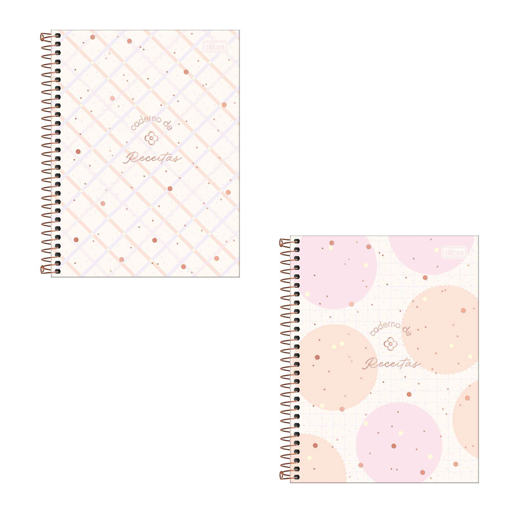 Caderno de receita espiral 80 folhas Soho Tilibra em Oferta na Shopee