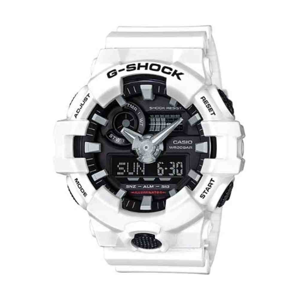 Relógio Casio G-Shock Branco Masculino GA-700-7ADR em Oferta na Shopee