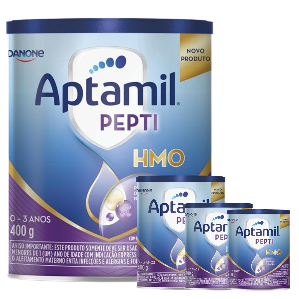 4 Latas- Fórmula Infantil em pó Aptamil PEPTI HMO 400g - Danone