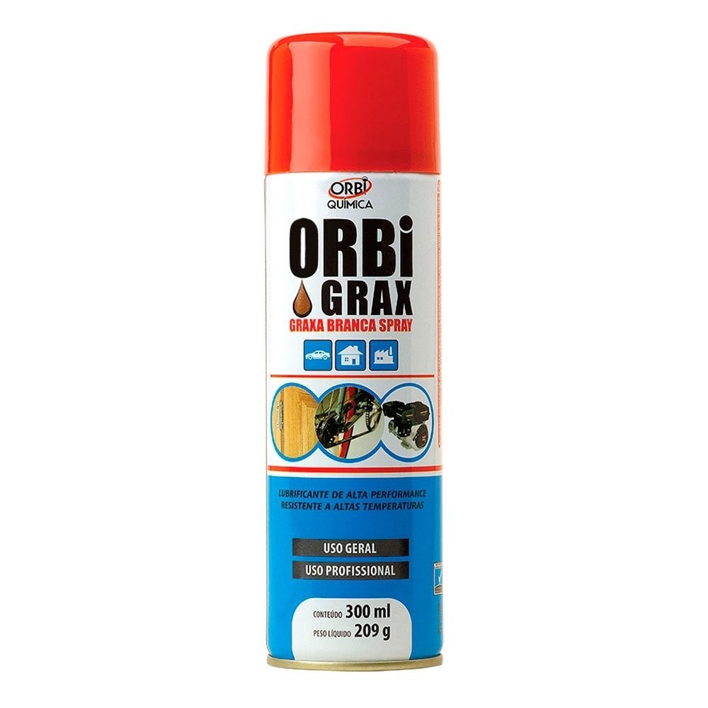 Graxa Branca Orbi Spray 209g/300ml em Oferta na Shopee