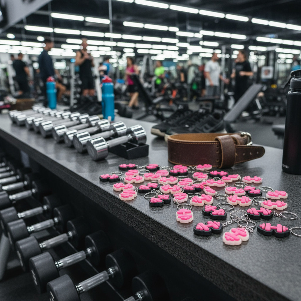 Chaveiro Halteres Feminino 10un Lembrancinha Para Academia