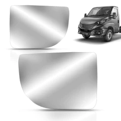 Lente Espelho Retrovisor Iveco 2020 2021 2022 Inferior Com Placa