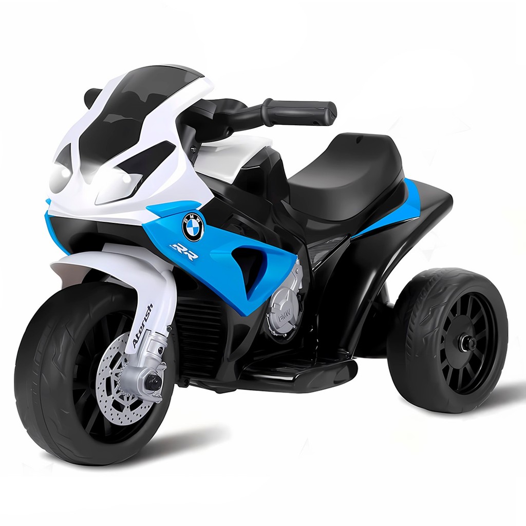Motinho Elétrica Infantil Moto Esportiva BMW S1000rr Com Luz E Som 3 Rodas Menino Azul - Zippy Toys