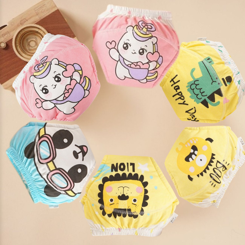 Kit Calça Infantil de Treinamento de 3 ou 2 unidades Cuecas/calcinhas  Desfralde Dos Bebês