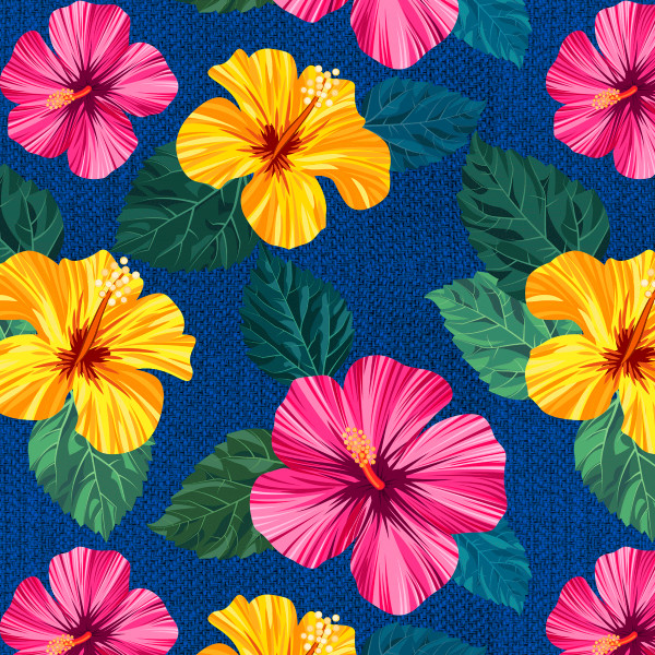 Tecido Tricoline Estampado Flores de Festa Junina Azul Versátil Costura Artesanato DIY Patch Fácil