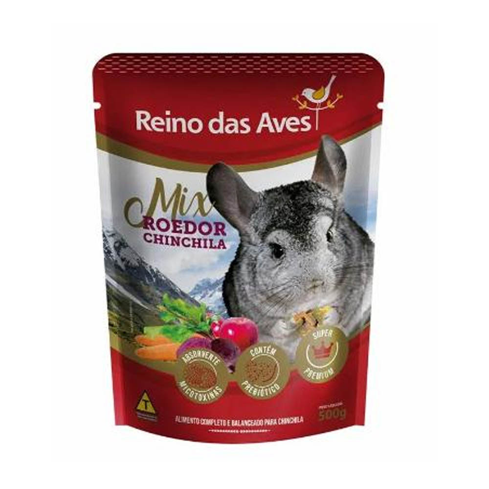 Chinchila 500g Reino das Aves